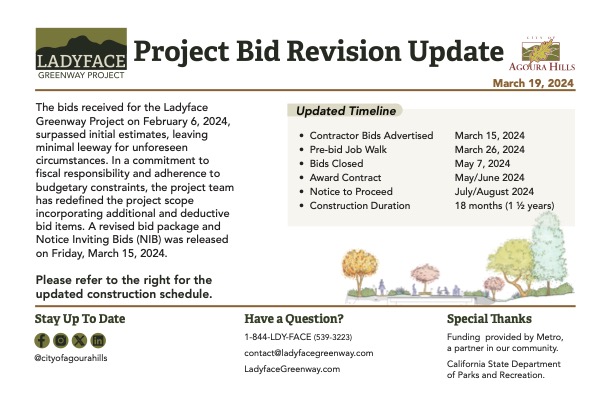 Project Bid Revision Update